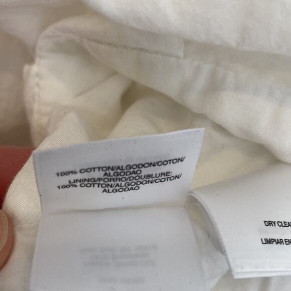 Anne Klein Lightweight Cotton Sleeveless Midi Dress Chevron Pattern EUC Sz 6 - Picture 7 of 12